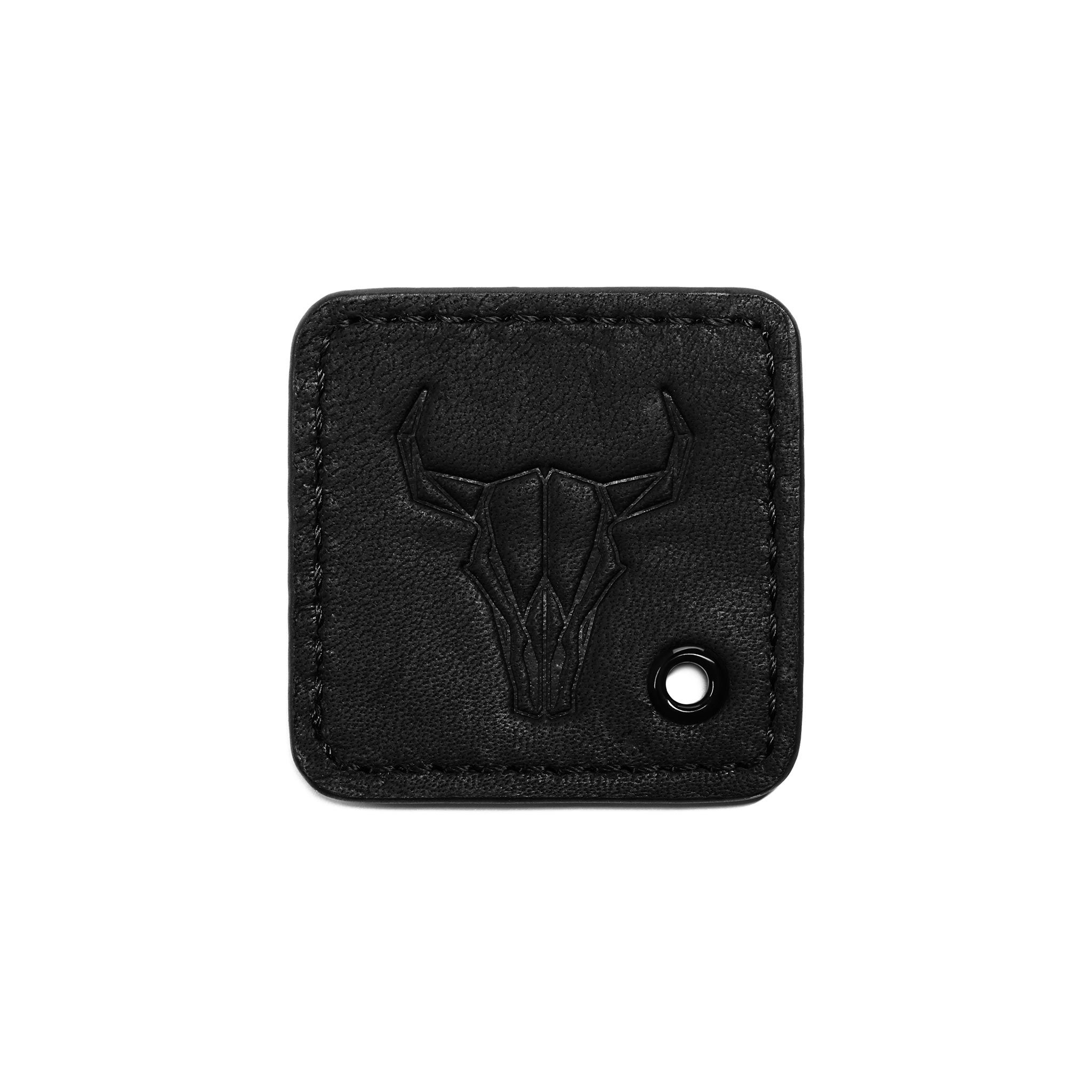 Black Leather Keytag