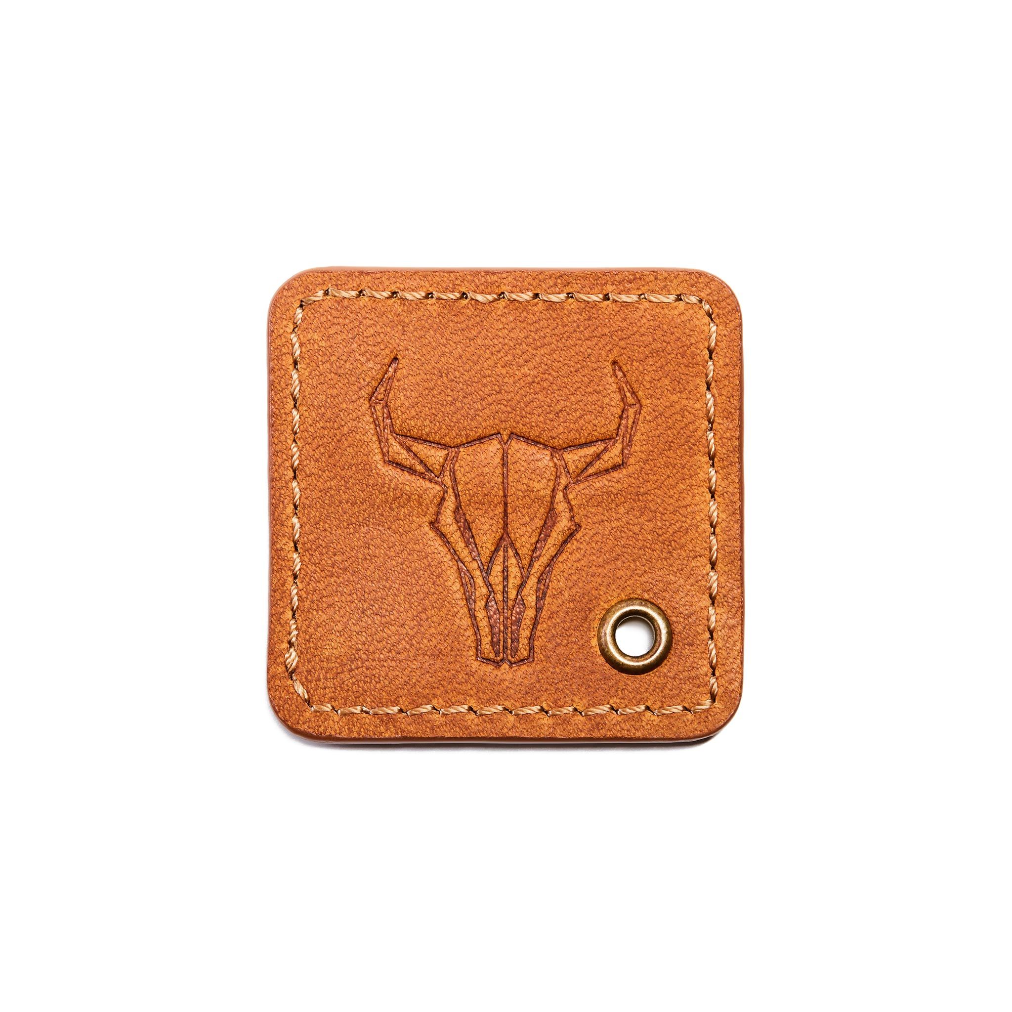 Tan Leather Keytag