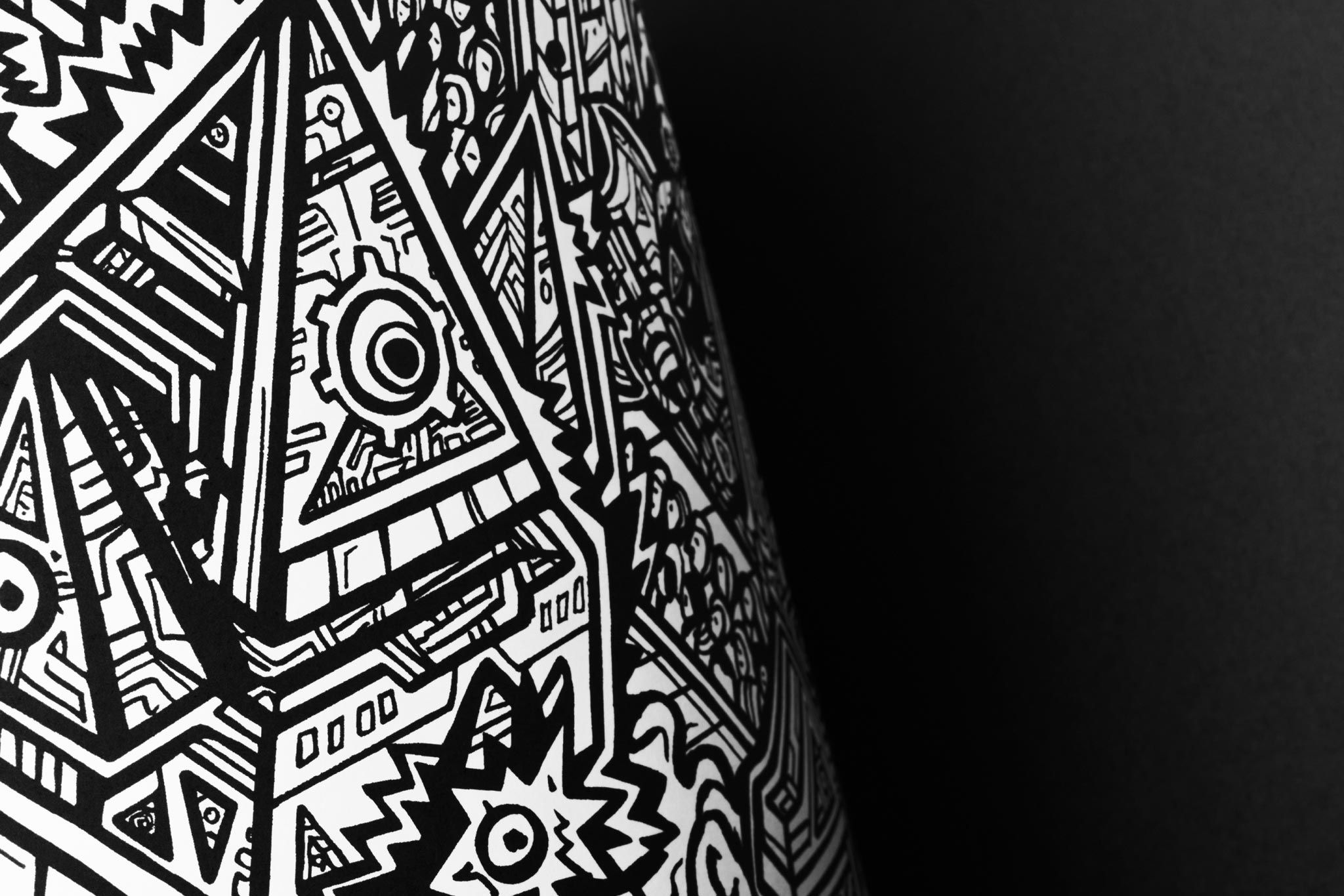 Close-up shot of Robot City coloring book interior