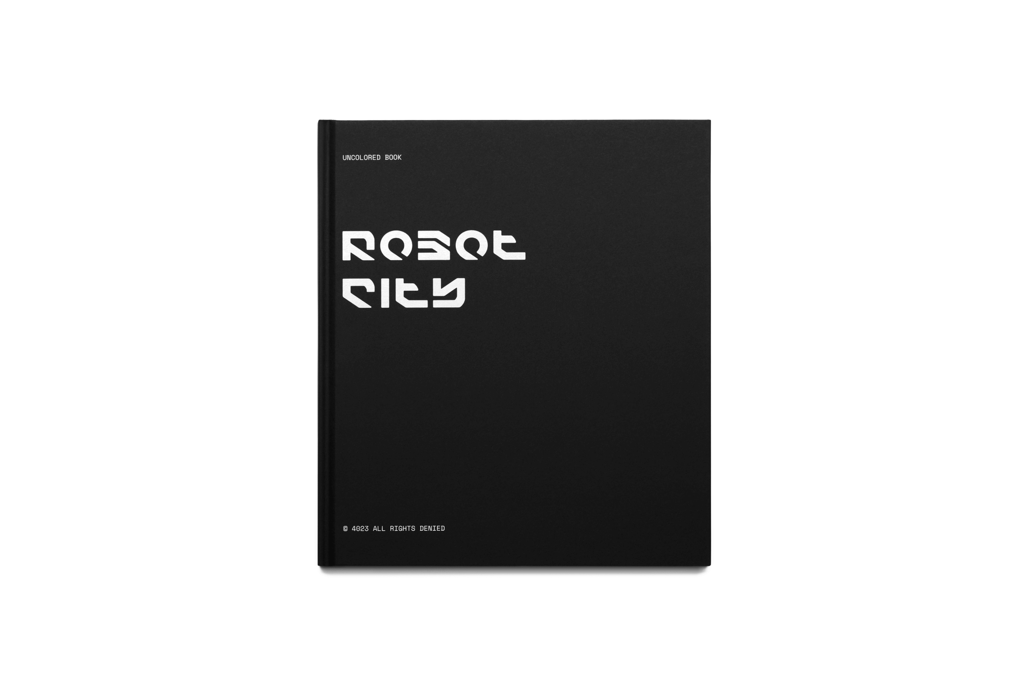 Robot City coloring book cover